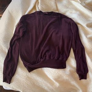 Brandy Melville maroon sweatshirt
